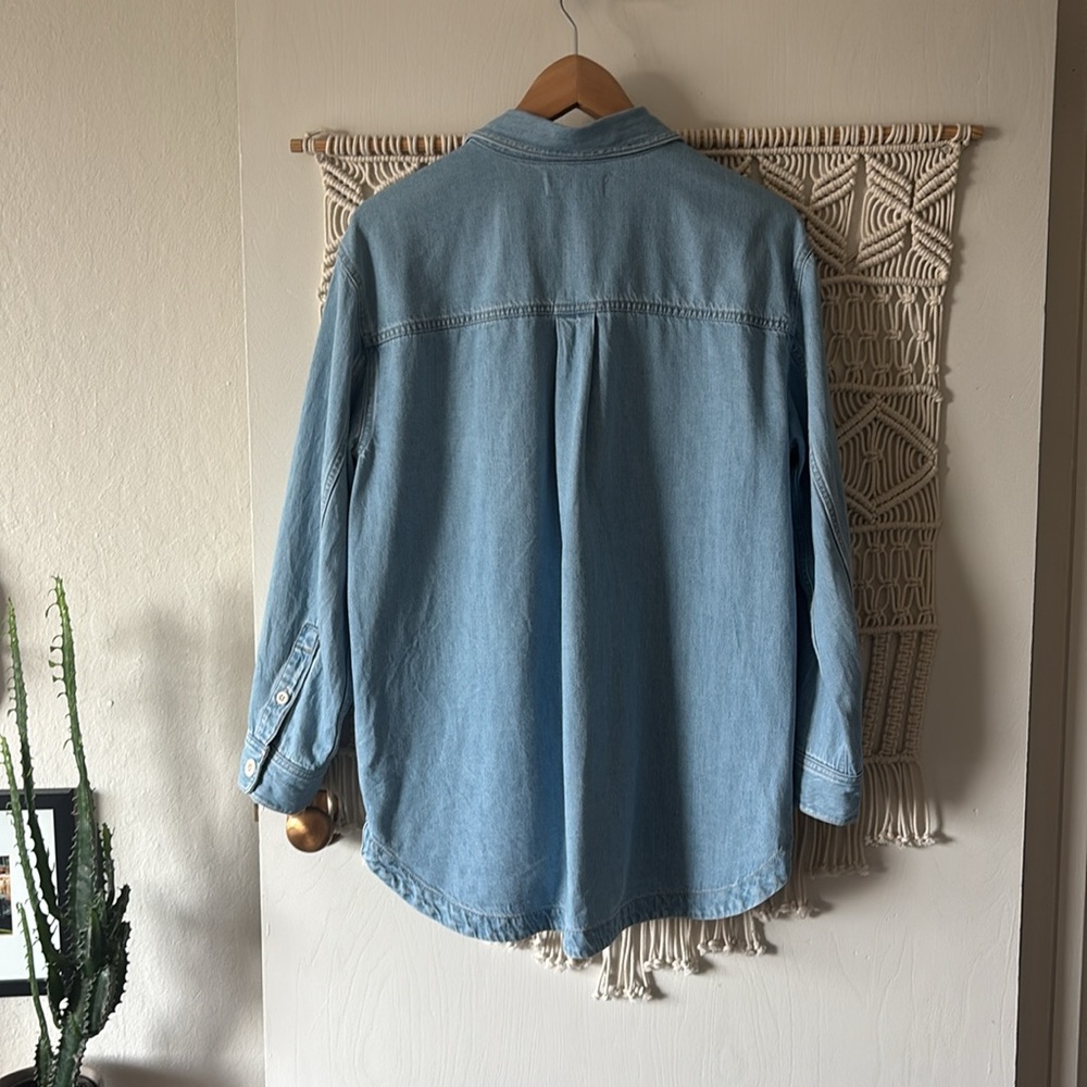 Madewell light blue denim chore coat size S - Picture 5 of 8